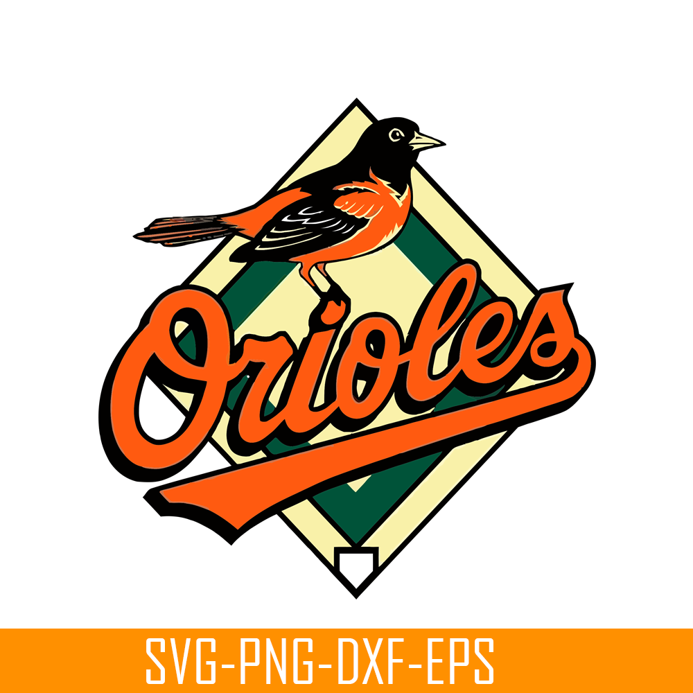 MLB30112333-Orioles Diamond Shaped Logo SVG PNG DXF EPS AI, Major League Baseball SVG, MLB Lovers SVG MLB30112333.png