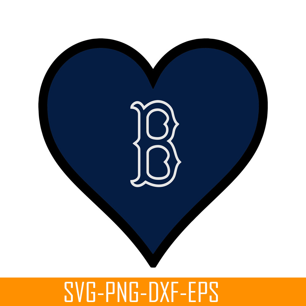 MLB30112356-The Blue Heart Boston Red Sox SVG PNG DXF EPS AI, Major League Baseball SVG, MLB Lovers SVG MLB30112356.png