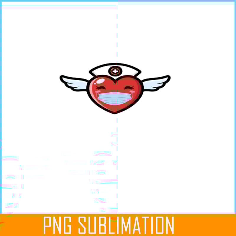 VLT21102379-Heart Wearing a Mask PNG, Sweet Valentine PNG, Valentine Holidays PNG.png