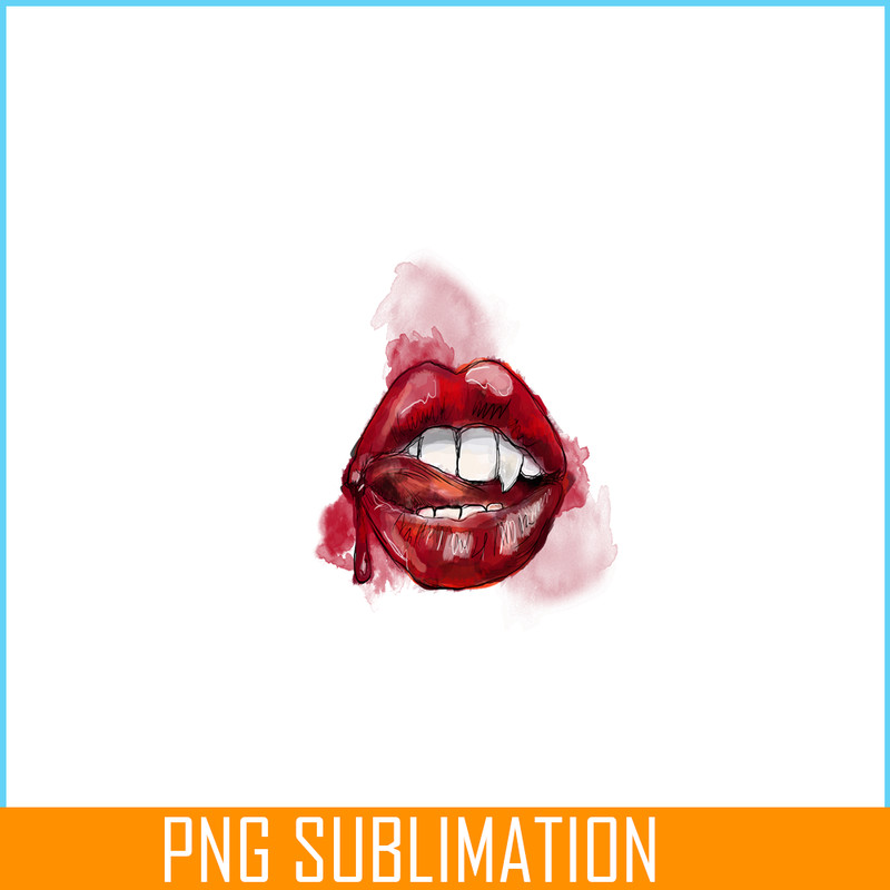 VLT21102397-Vampire Kiss Red PNG, Horror Valentine PNG, Valentine Holidays PNG.png