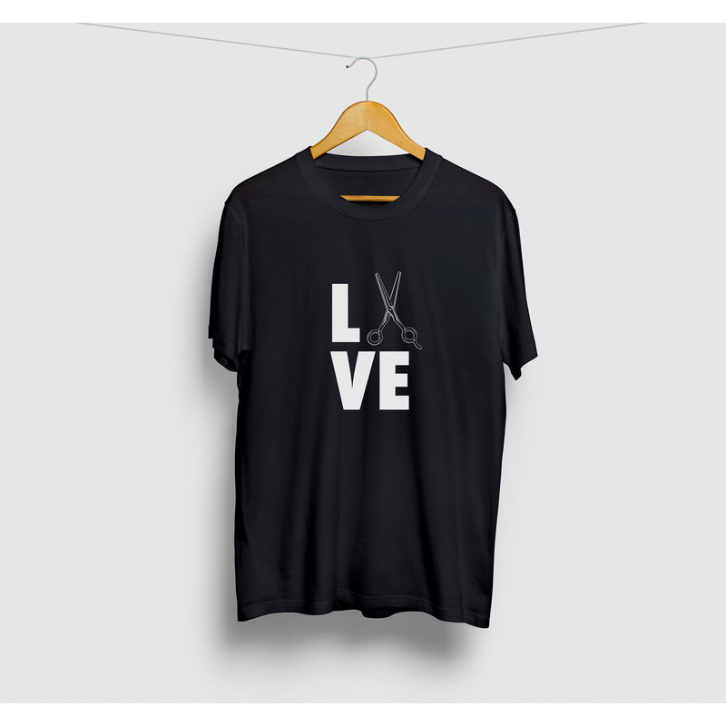 Love Barber Funny Barber Shirt, Barber T-shirt, Fade Hair Shirt, Barber Shop School Gift Funny Barber Gift Unisex T-shirt.jpg