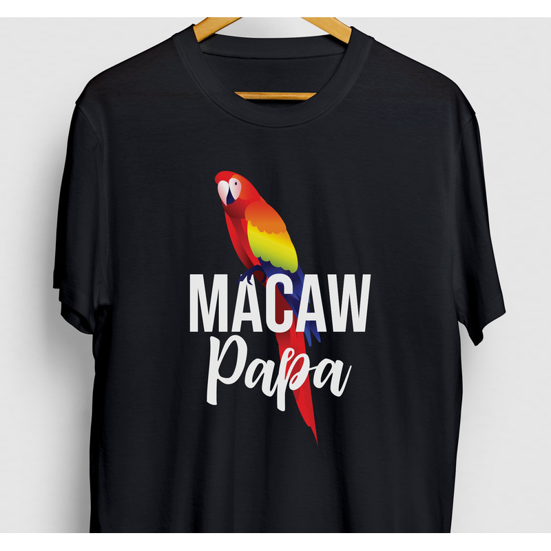 Macaw Papa Macaw Gift, Funny Bird Shirt, Funny Parrot tee, Macaw Hoodie  Youth Shirt  Unisex T-shirt.jpg