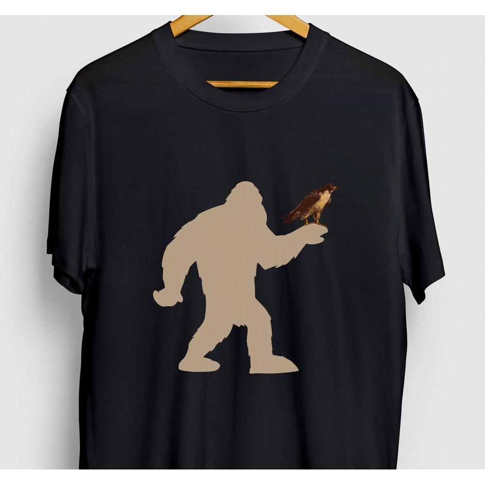 Peregrine Falcon Bigfoot Bird Gift, Funny Animal Shirt, Funny Falcon tee, Bird Hoodie Youth Shirt Unisex T-shirt.jpg
