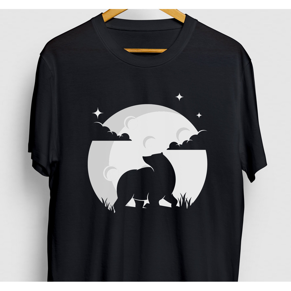 Polar Bear Moon Polar Bear Gift, Funny Animal Shirt, Funny Zookeeper tee, Polar Bear Hoodie Youth Shirt Unisex T-shirt.jpg
