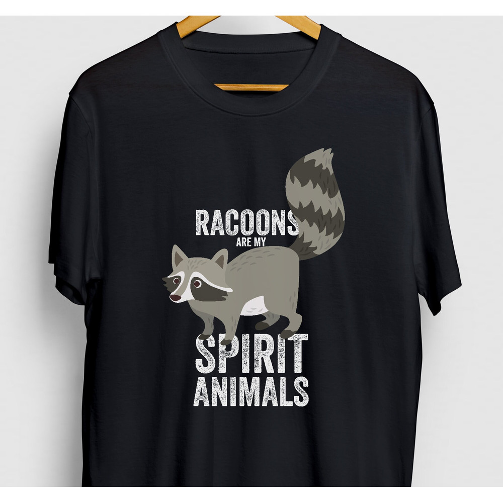 Racoon Gift, Funny Pet Shirt, Funny Animal tee, Racoon Shirt, Racoons Are My Spirit Animal Hoodie Youth Shirt Unisex T-shirt 1.jpg