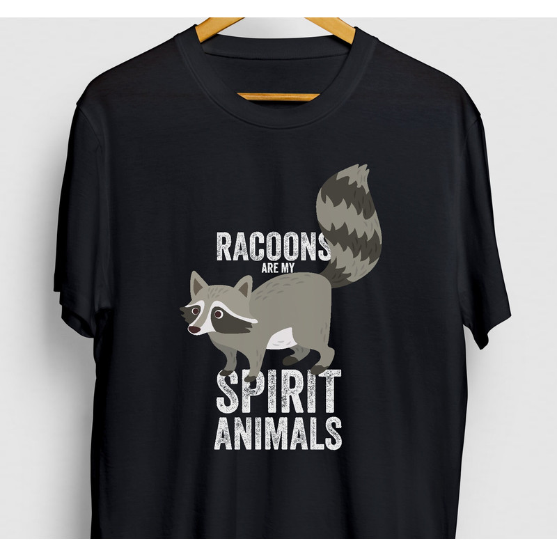 Racoon Gift, Funny Pet Shirt, Funny Animal tee, Racoon Shirt, Racoons Are My Spirit Animal Hoodie Youth Shirt Unisex T-shirt 1.jpg