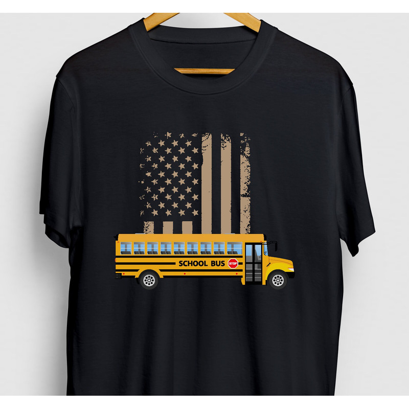 School Bus Driver Gift, Bus Shirt, School Bus Driver Shirt, School Bus Driver Flag Hoodie Youth Shirt Unisex T-shirt.jpg