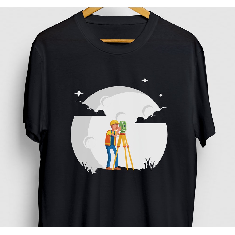 Surveyor Shirt, Cartographer Gift, Land Surveying Tee, Surveyor Gift, Surveyor Moon Hoodie Youth Shirt Unisex T-shirt.jpg