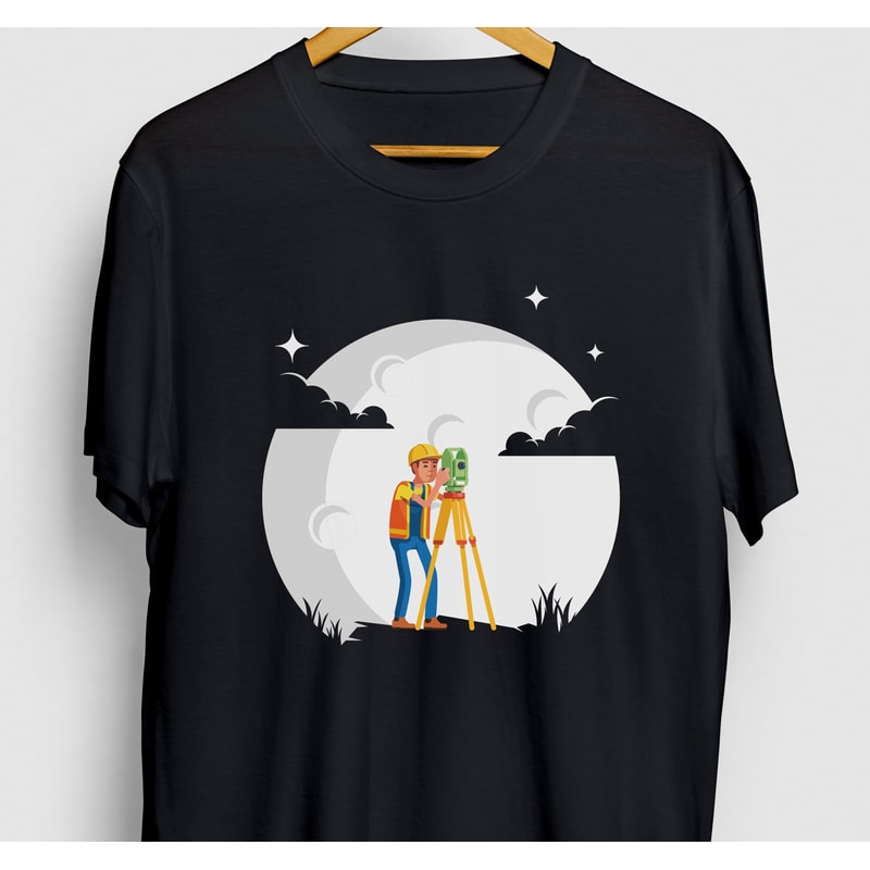 Surveyor Shirt, Cartographer Gift, Land Surveying Tee, Surveyor Gift, Surveyor Moon Hoodie Youth Shirt Unisex T-shirt.jpg