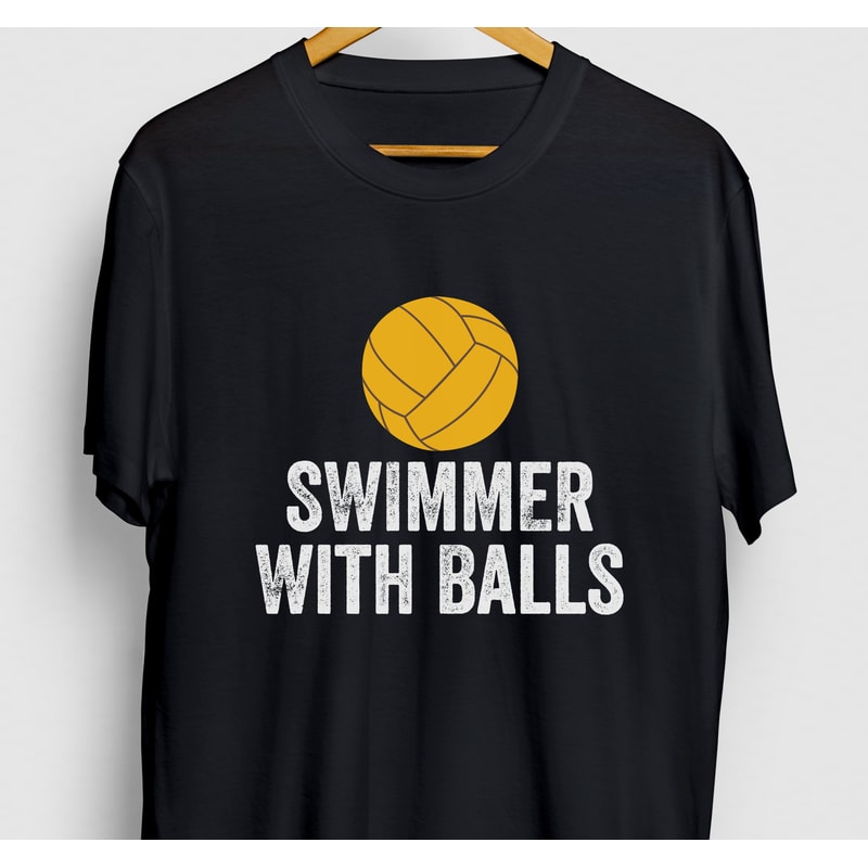 Swimmer With Balls Water Polo Gift, Funny Swimming Shirt, Funny Goalie tee, Water Polo Hoodie Youth Shirt Unisex T-shirt.jpg