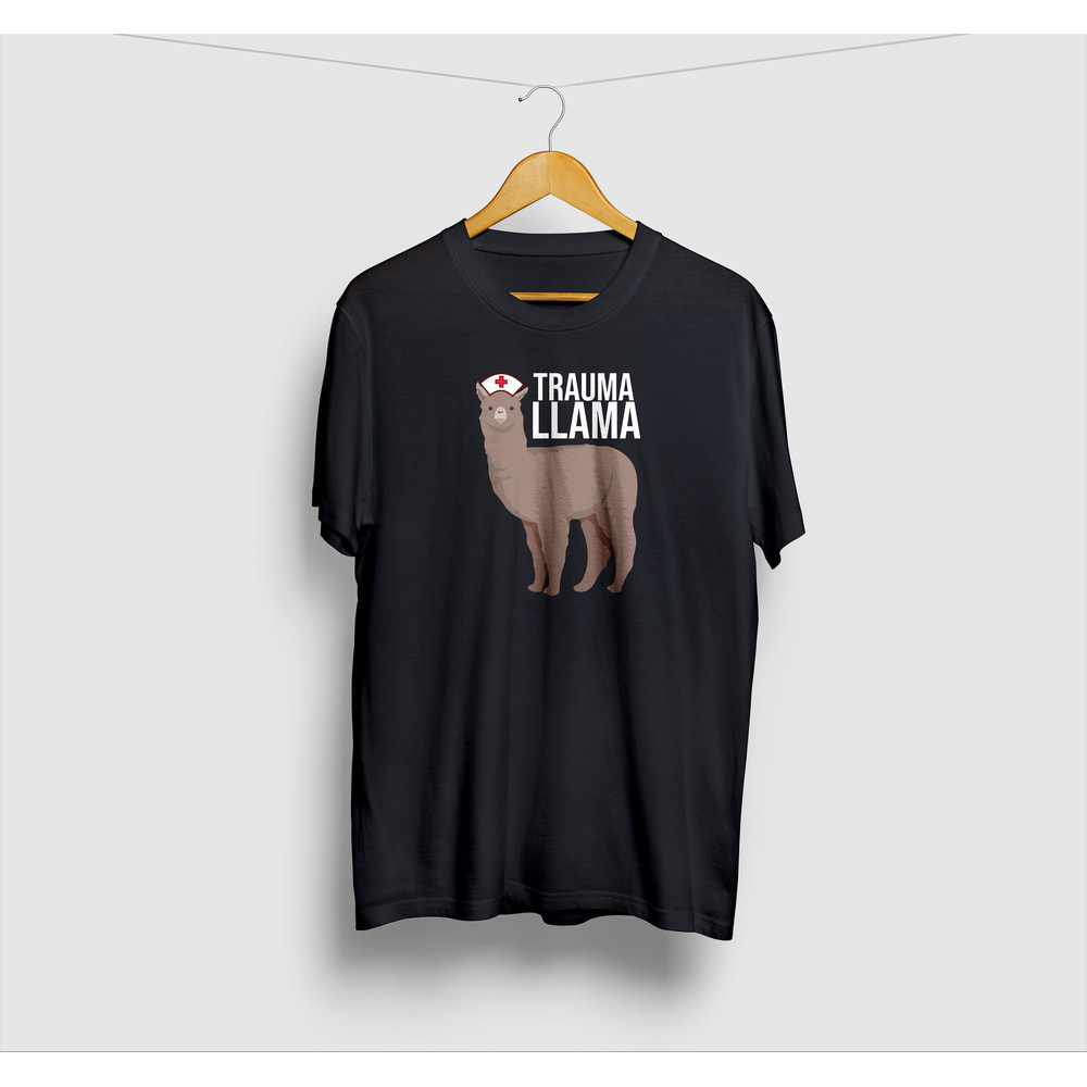 Trauma Llama Nurse Shirt Funny Nursery Llama Shirt, Alpaca Shirt, Alpaca Gifts Short-Sleeve Unisex T-Shirt.jpg