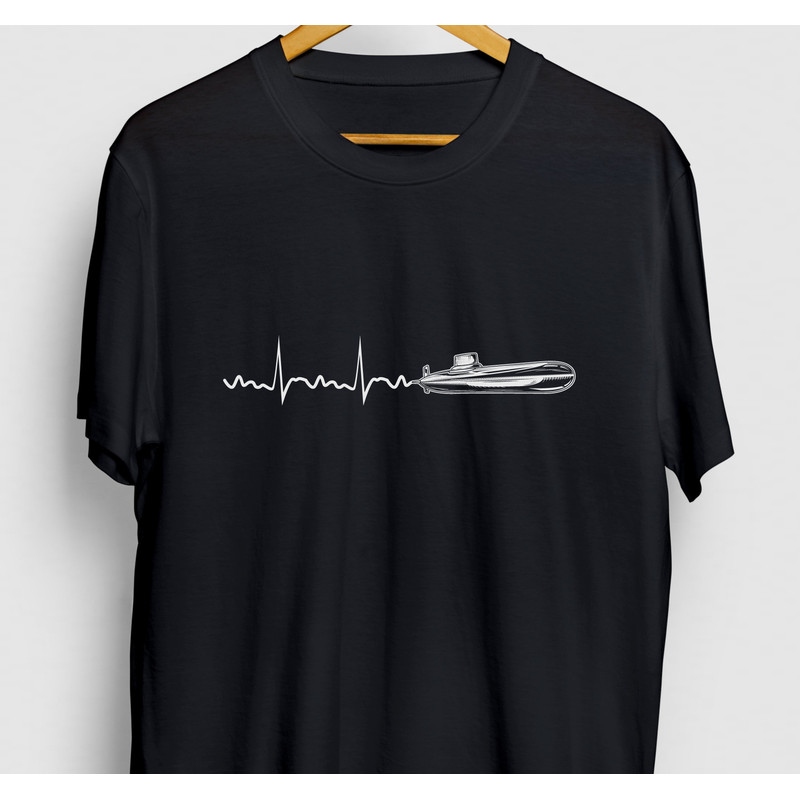 US Submarine Veteran, Submarine Veteran Shirt, Submariner Gift, Submarine Heartbeat Hoodie Youth Shirt Unisex T-shirt 1.jpg