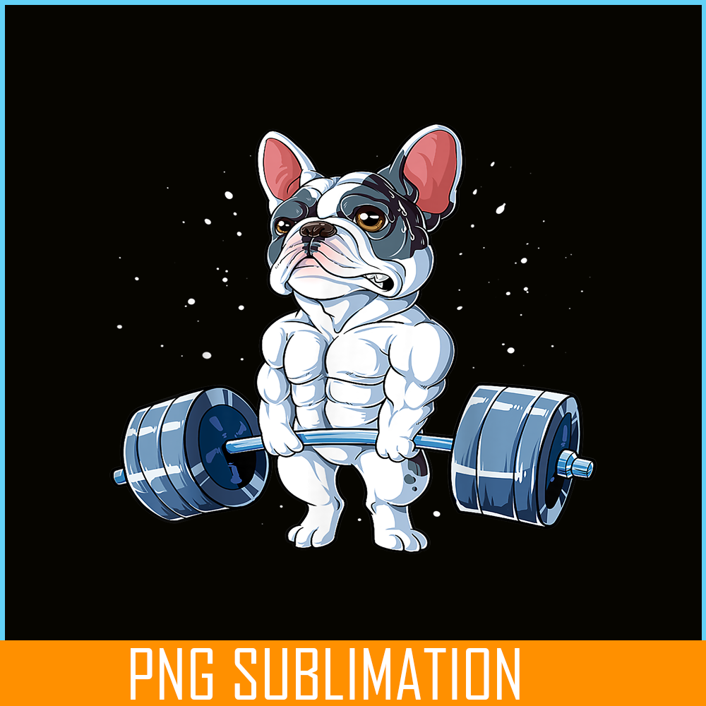 HL161023112-French Bulldog Weightlifting Deadlift PNG, Frenchie Dog Lover PNG, French Dog Artwork PNG.png