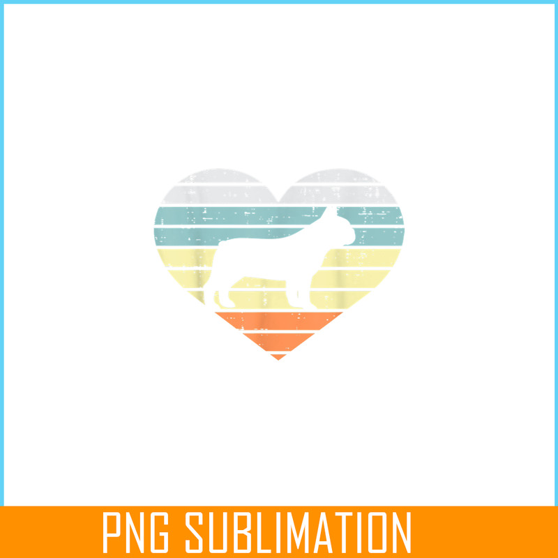 HL16102366-French Bulldog Heart Sunset Retro PNG, Frenchie Dog Lover PNG, French Dog Artwork PNG.png