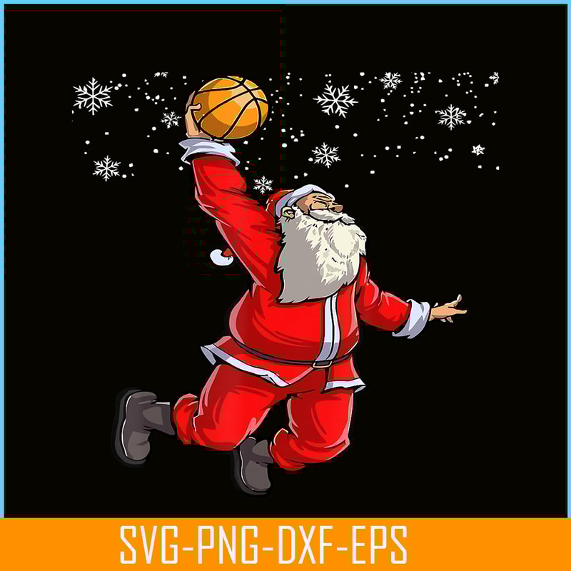 PNG141023141-Christmas Basketball Pajamas Xmas Flying Dunking Santa T-Shirt Png.png