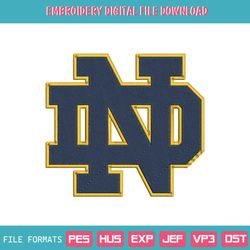 notre dame fighting irish logo ncaa embroidery design download file