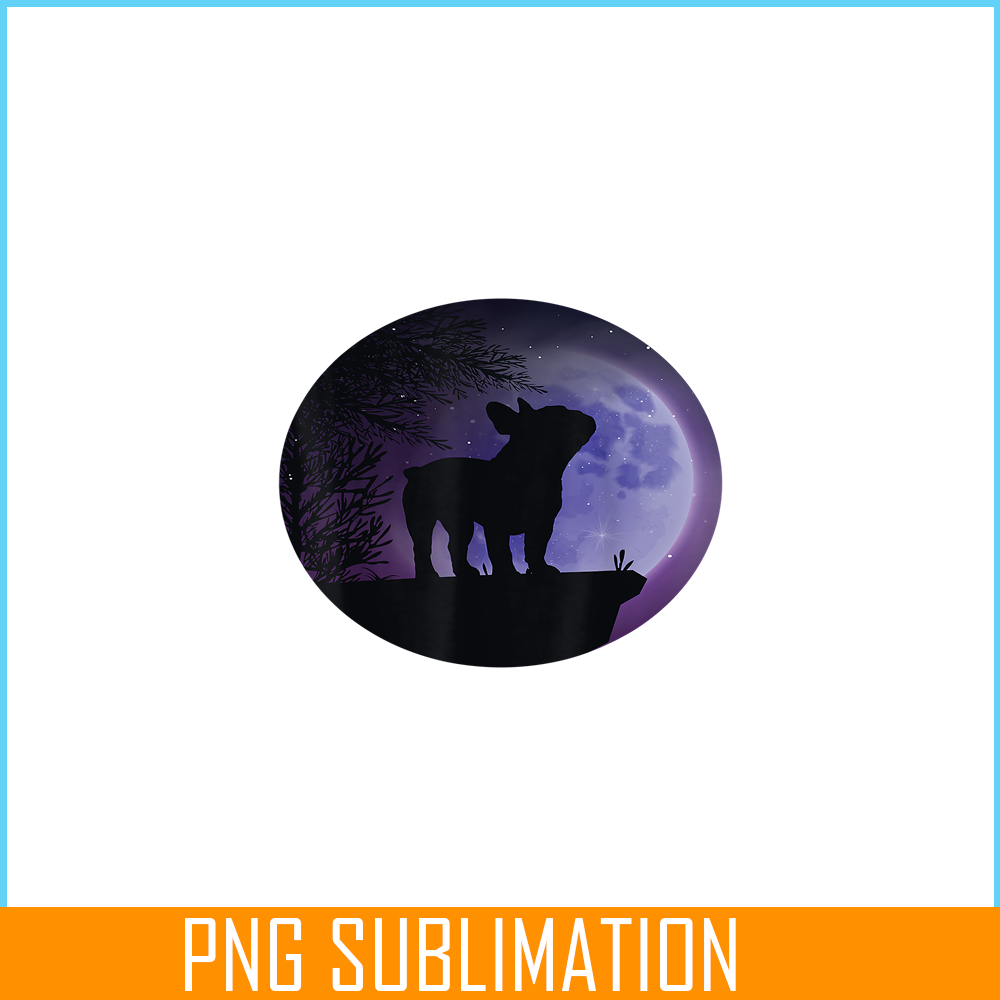HL16102357-French Bulldog And Moon PNG, French Dog Artwork PNG, Bulldog Mascot PNG.png