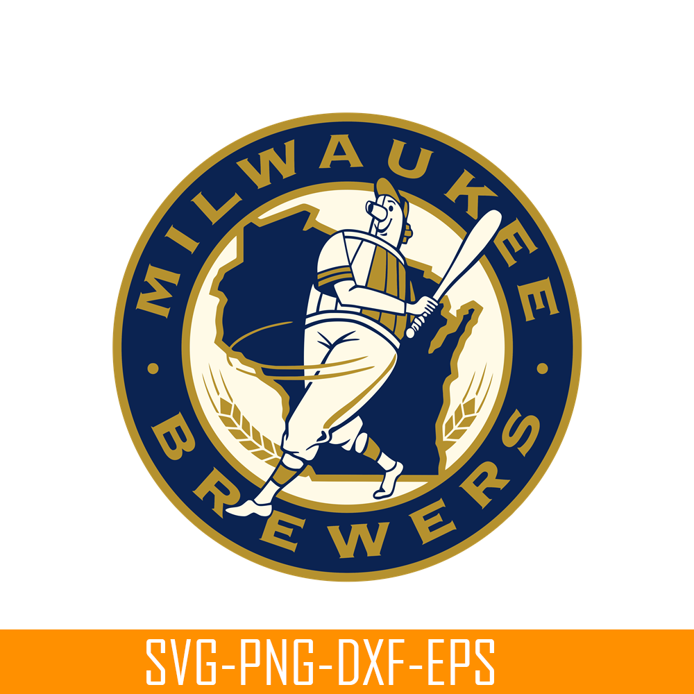 MLB011223152-Milwaukee Brewers Golden Logo SVG, Major League Baseball SVG, MLB Lovers SVG MLB011223152.png