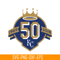 MLB01122394-KC Royals Black 50 Years Logo SVG, Major League Baseball SVG, MLB Lovers SVG MLB01122394.png