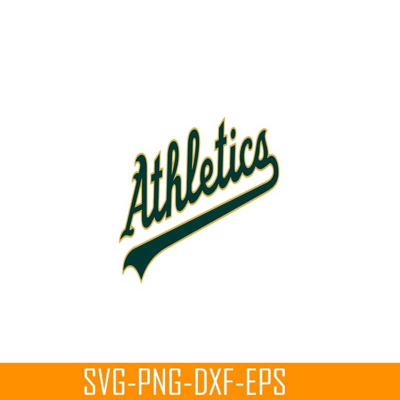 MLB204122341-Athletics The Text SVG, Major League Baseball SVG, Baseball SVG MLB204122341.png