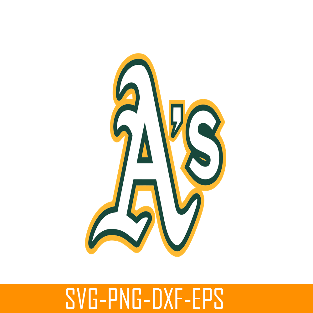 MLB204122349-Oakland Athletics The Letter SVG, Major League Baseball SVG, Baseball SVG MLB204122349.png