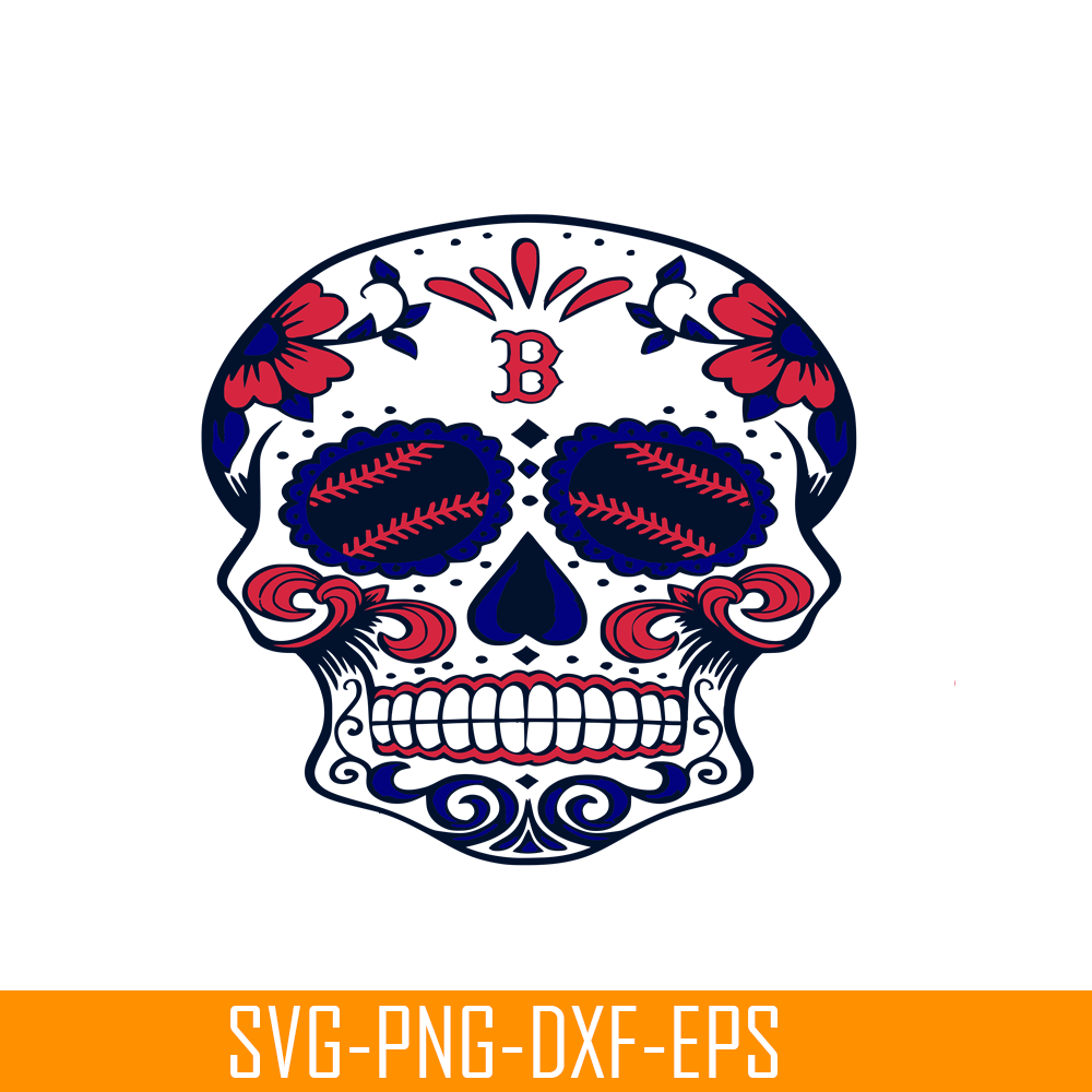 MLB30112346-Boston Red Sox The Skull SVG PNG DXF EPS AI, Major League Baseball SVG, MLB Lovers SVG MLB30112346.png