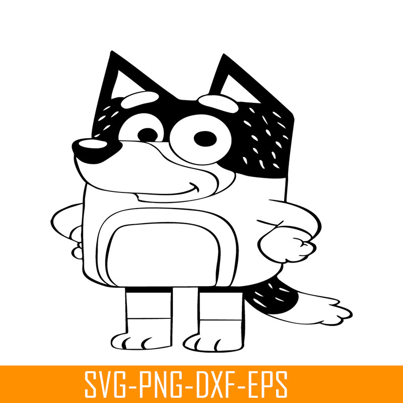 BL22112322-Bluey Black And White SVG PNG DXF EPS Bluey SVG Bluey Movie SVG.png