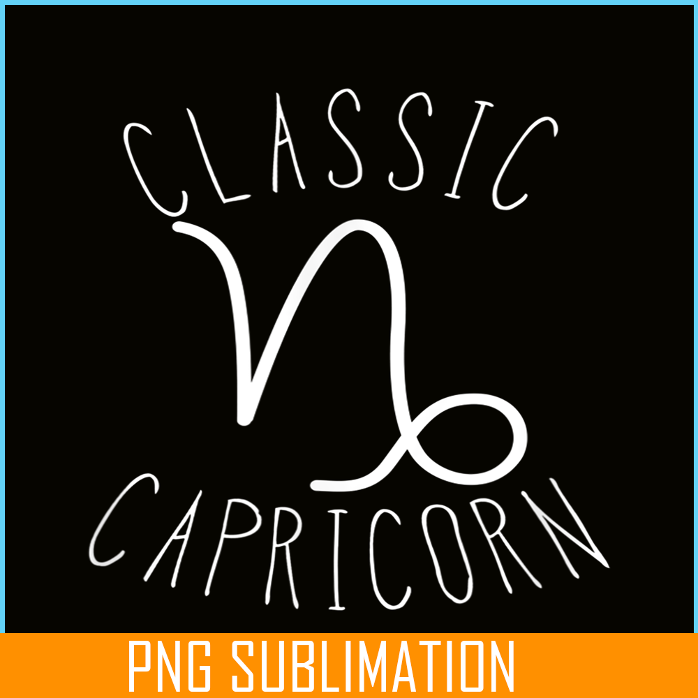 c-Classic Capricorn PNG Astrology Sign PNG Capricorn Birthday Gift PNG.png