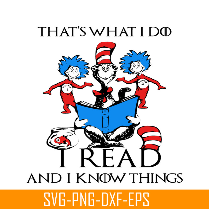 DS105122342-Cat in the hat reading rab SVG, Dr Seuss SVG, Cat In The Hat SVG DS105122342.png
