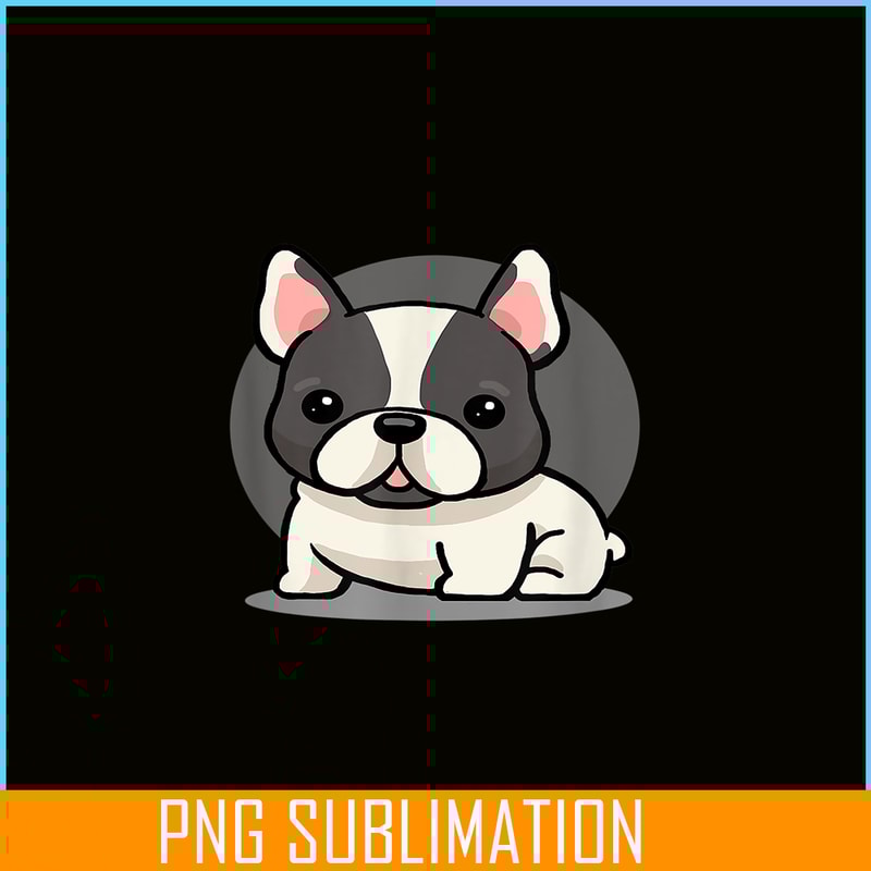 HL16102324-Cute Kawaii French Bulldog PNG, Chibi Dog PNG, Frenchie Dog Lover PNG.png
