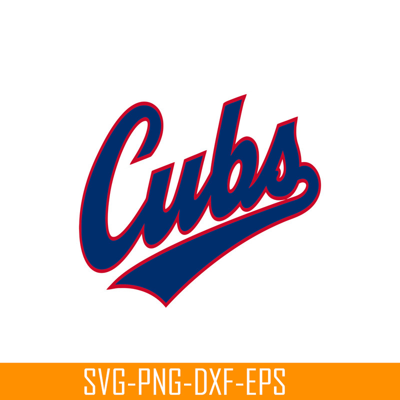 MLB01122303-The Cubs Text SVG PNG DXF EPS AI, Major League Baseball SVG, MLB Lovers SVG MLB01122303.png