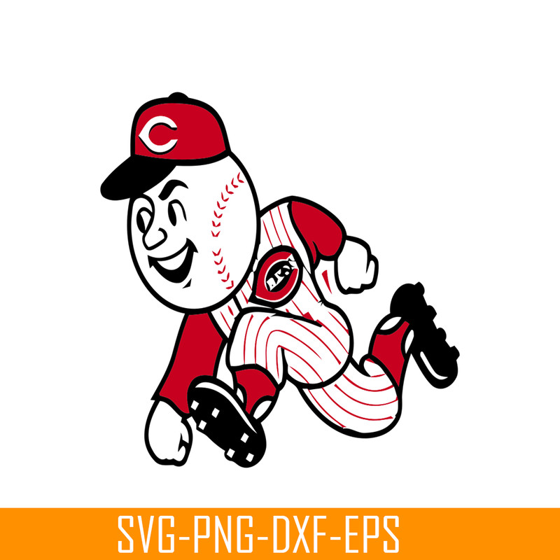 MLB01122322-Cincinnati Reds The Baseball Player SVG PNG DXF EPS AI, Major League Baseball SVG, MLB Lovers SVG MLB01122322.png