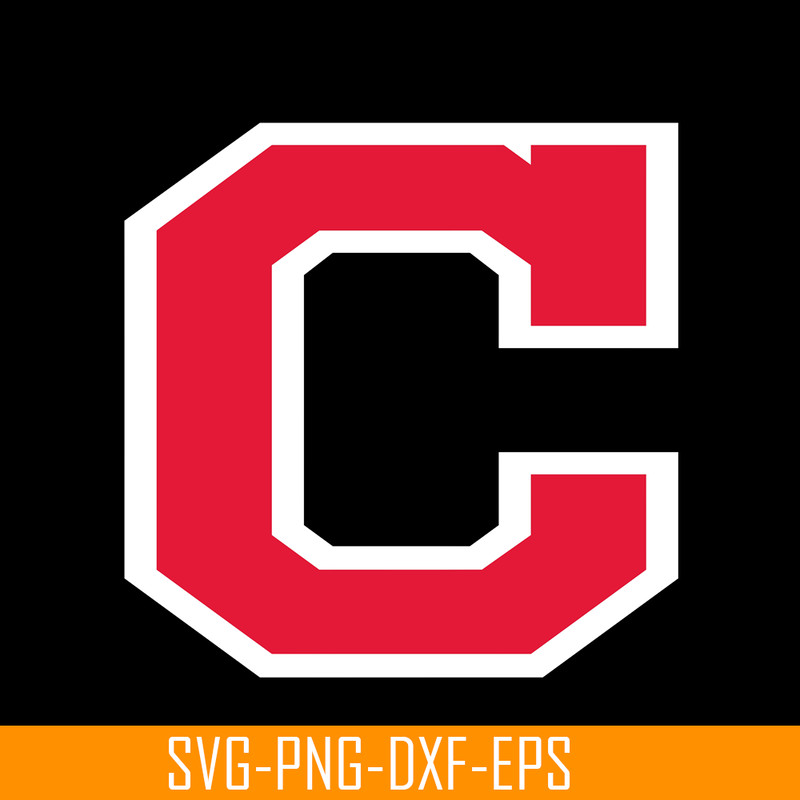 MLB01122333-Cleveland Indians The C Letter SVG PNG DXF EPS AI, Major League Baseball SVG, MLB Lovers SVG MLB01122333.png