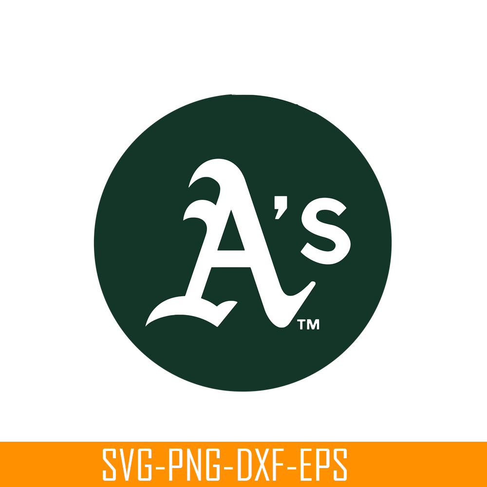 MLB204122348-Oakland Athletics The Simple Green Logo SVG, Major League Baseball SVG, Baseball SVG MLB204122348.png