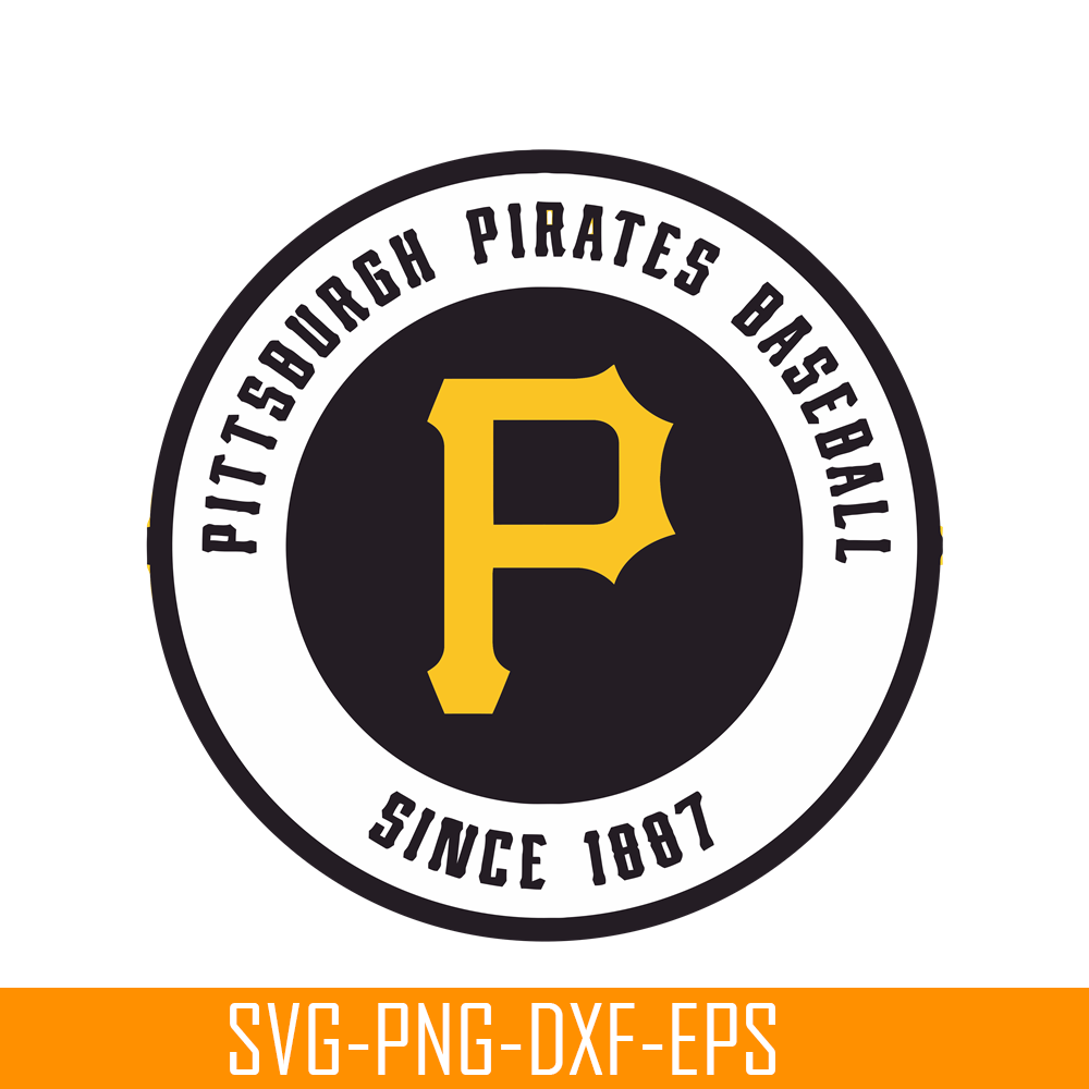 MLB204122365-Pittsburgh Pirates Baseball Since 1887 SVG, Major League Baseball SVG, Baseball SVG MLB204122365.png