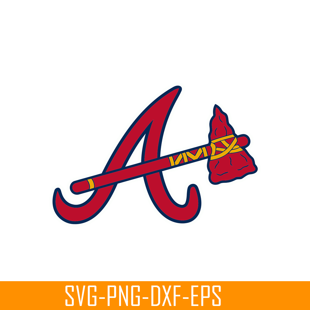 MLB30112314-Atlanta Braves Red Text SVG PNG DXF EPS AI, Major League Baseball SVG, MLB Lovers SVG MLB30112314.png
