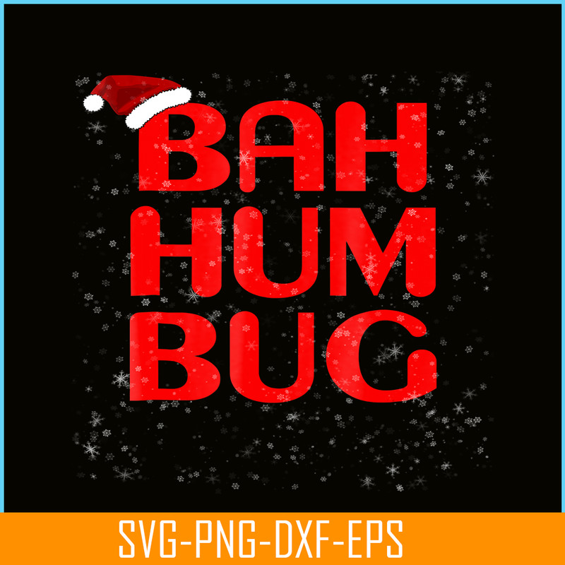PNG141023138-Christmas Bah Humbug Shirt-Xmas Humbug Santa Hat Tee Png.png