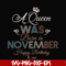 BD0082-A Queen Was Born In November Happy Birthday To Me svg, png, dxf, eps digital file BD0082.jpg