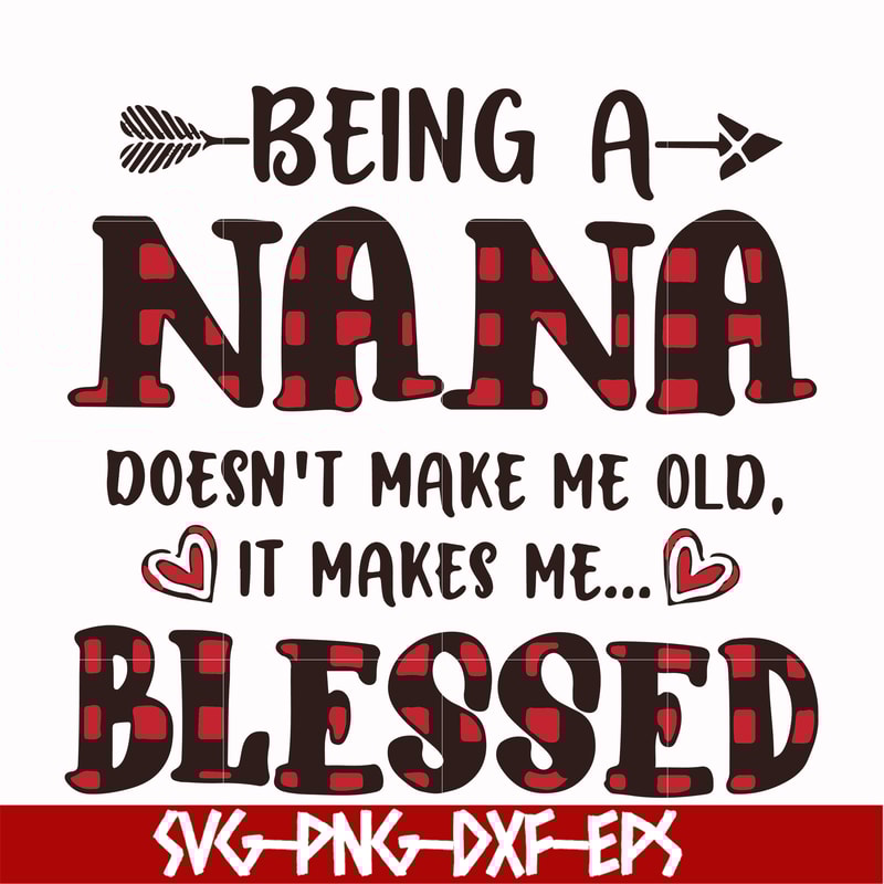 FN000437-Being a Nana doesn't make me old it make me blessed svg, png, dxf, eps file FN000437.jpg