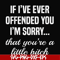 FN000505-If I've ever offended you I'm sorry that you're a little bitch svg, png, dxf, eps file FN000505.jpg