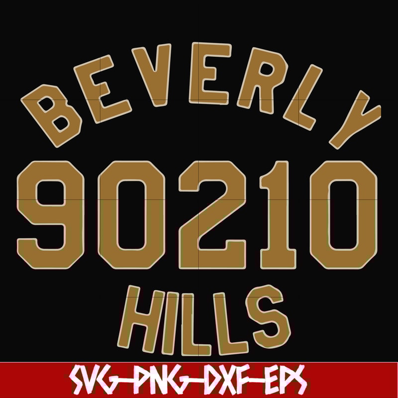 FN000652-Beverly 90210 hills svg, png, dxf, eps file FN000652.jpg
