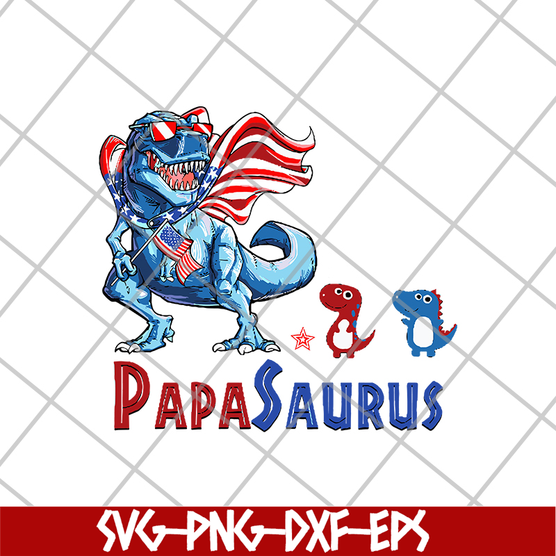 FTD24052101-Papa Saurus With Grandkids svg, png, dxf, eps digital file FTD24052101.jpg