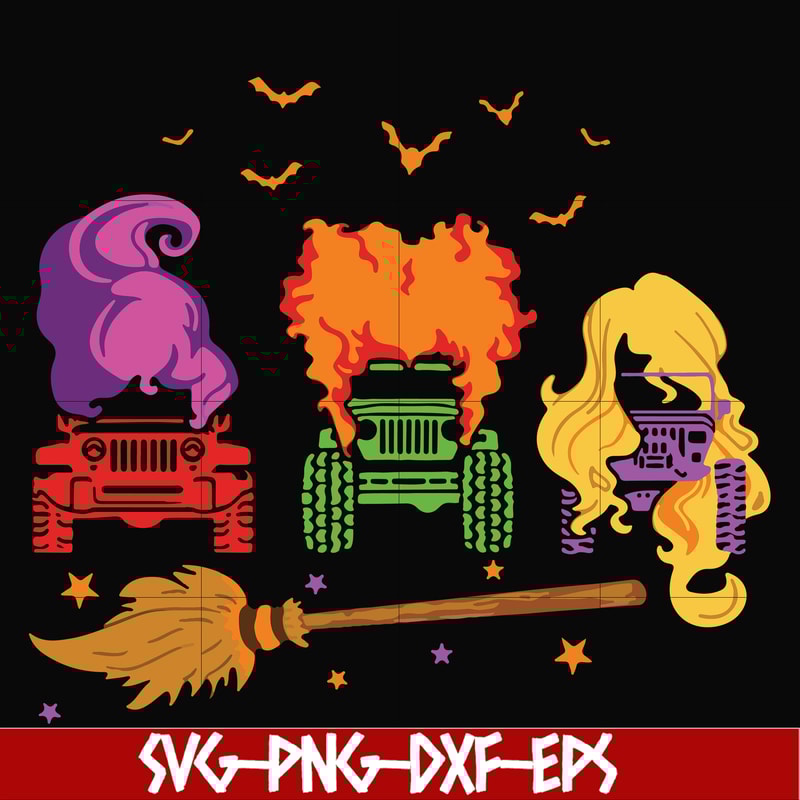 HLW23072010-Witch car svg, halloween svg, png, dxf, eps digital file HLW2307210.jpg