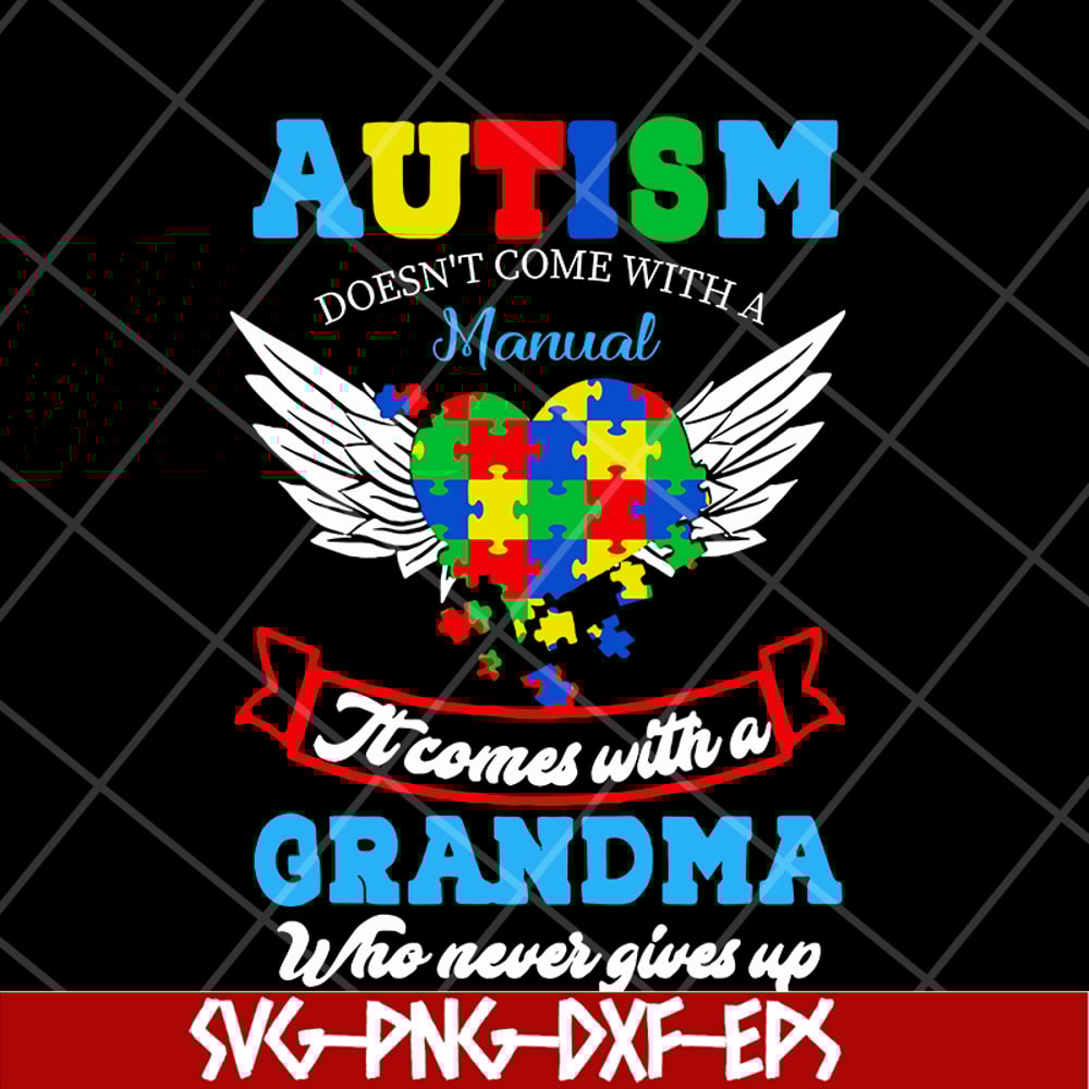 MTD16042105-Autism grandma svg, Mother's day svg, eps, png, dxf digital file MTD16042105.jpg