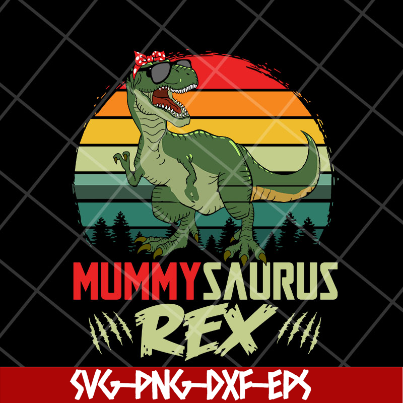 MTD27042102-Mummysaurus Rex Svg, Mummy TRex SVG, Mother's day svg, eps, png, dxf digital file MTD27042102.jpg