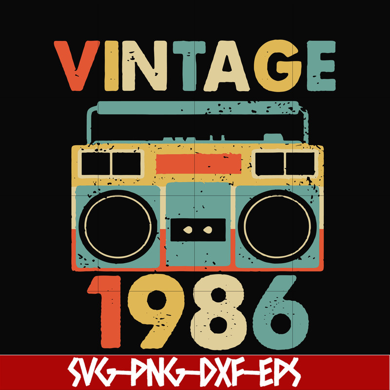 NBD0028-Vintage November 1986 svg, png, dxf, eps digital file NBD0028.jpg