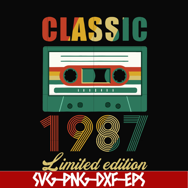NBD0059-Classic 1987 limited edition svg, png, dxf, eps digital file NBD0059.jpg