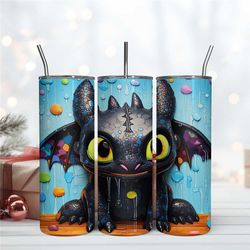baby toothless tumbler wrap design, dragon wrap 20oz, 20oz skinny tumbler instant download