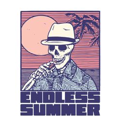 endless summer funny skull svg, trending svg, endless summer svg, skull svg, funny skull svg, summer holiday svg, summer