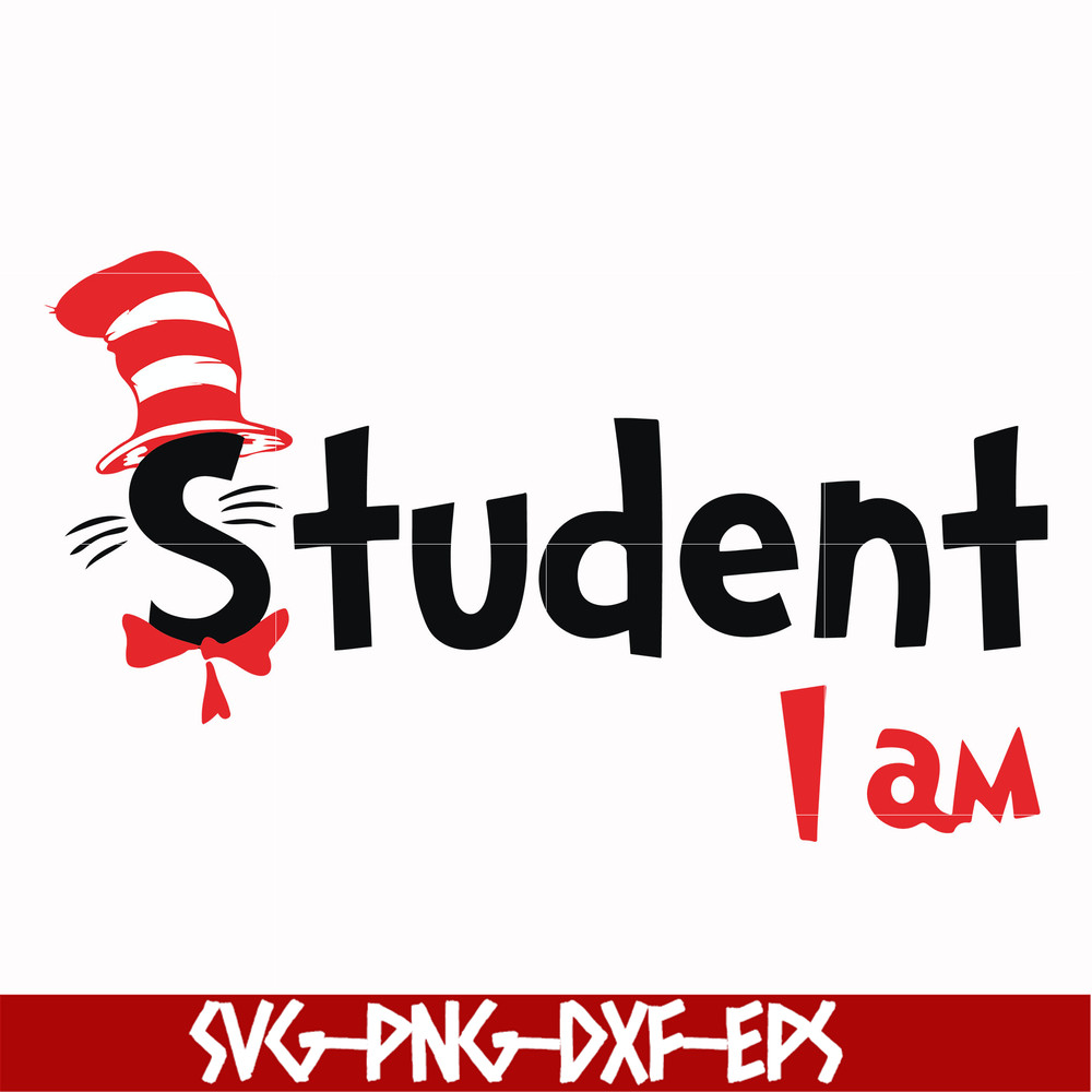DR00058-Student I am svg, png, dxf, eps file DR00058.jpg